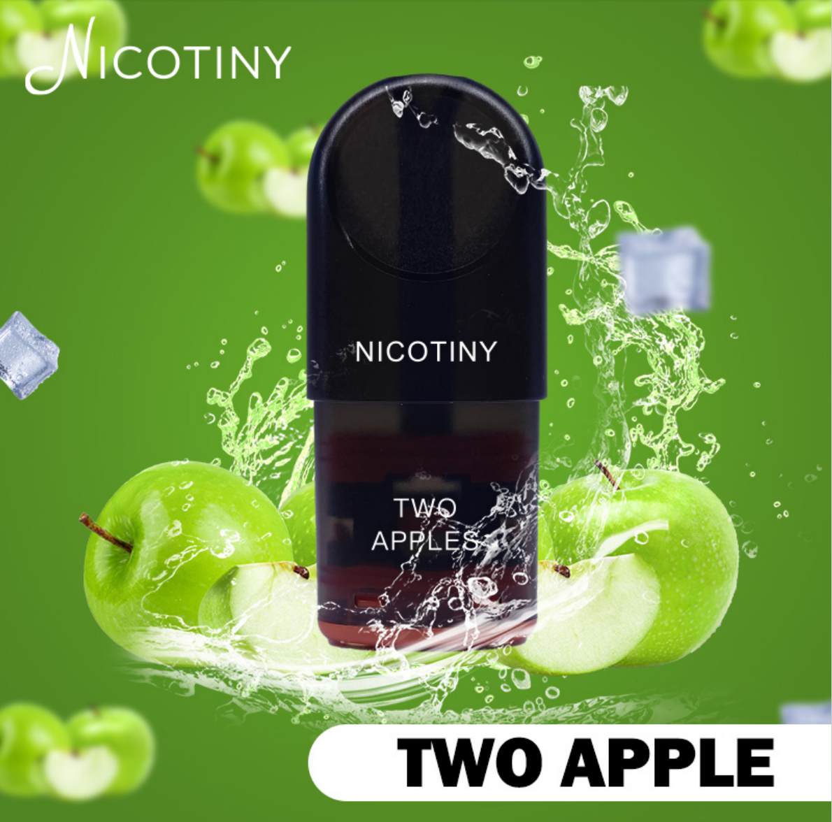NICOTINY Pod – Two Apples x10