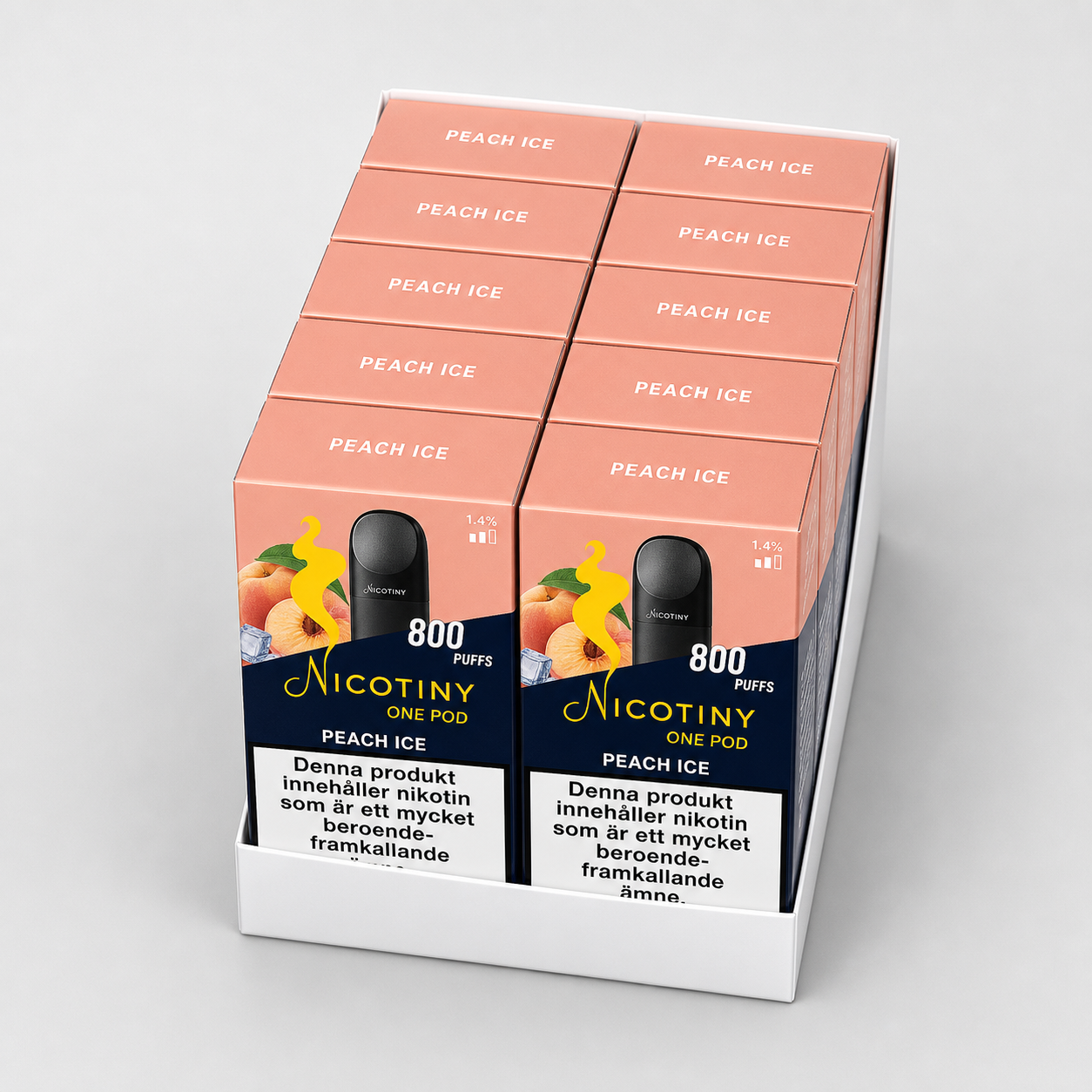 NICOTINY Pod – Peach Ice x10