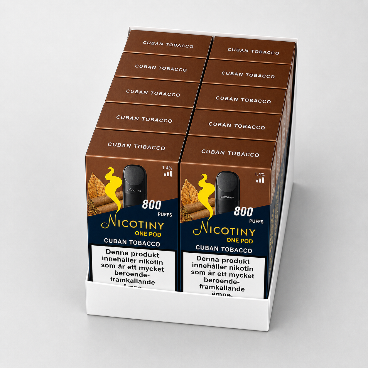 NICOTINY Pod – Cuban Tobacco x10