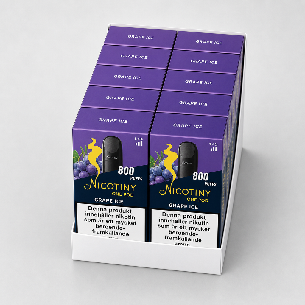 NICOTINY Pod – Grape Ice x10